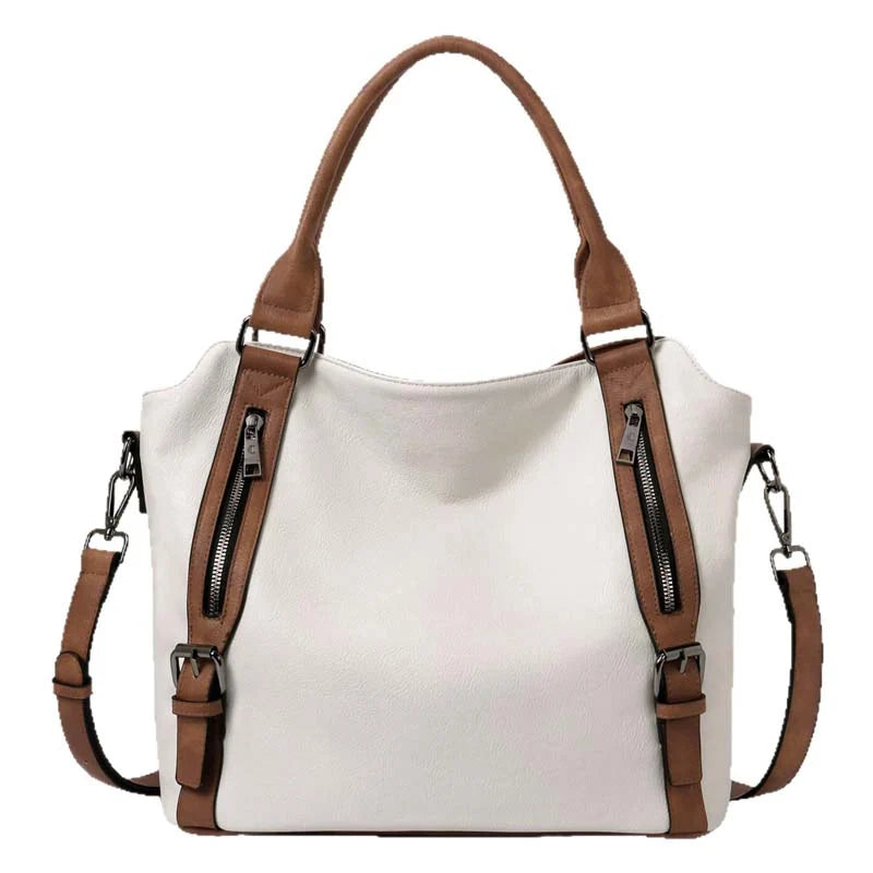 Shoulder Bag Convertible PU Leather Padded Laptop Compartment