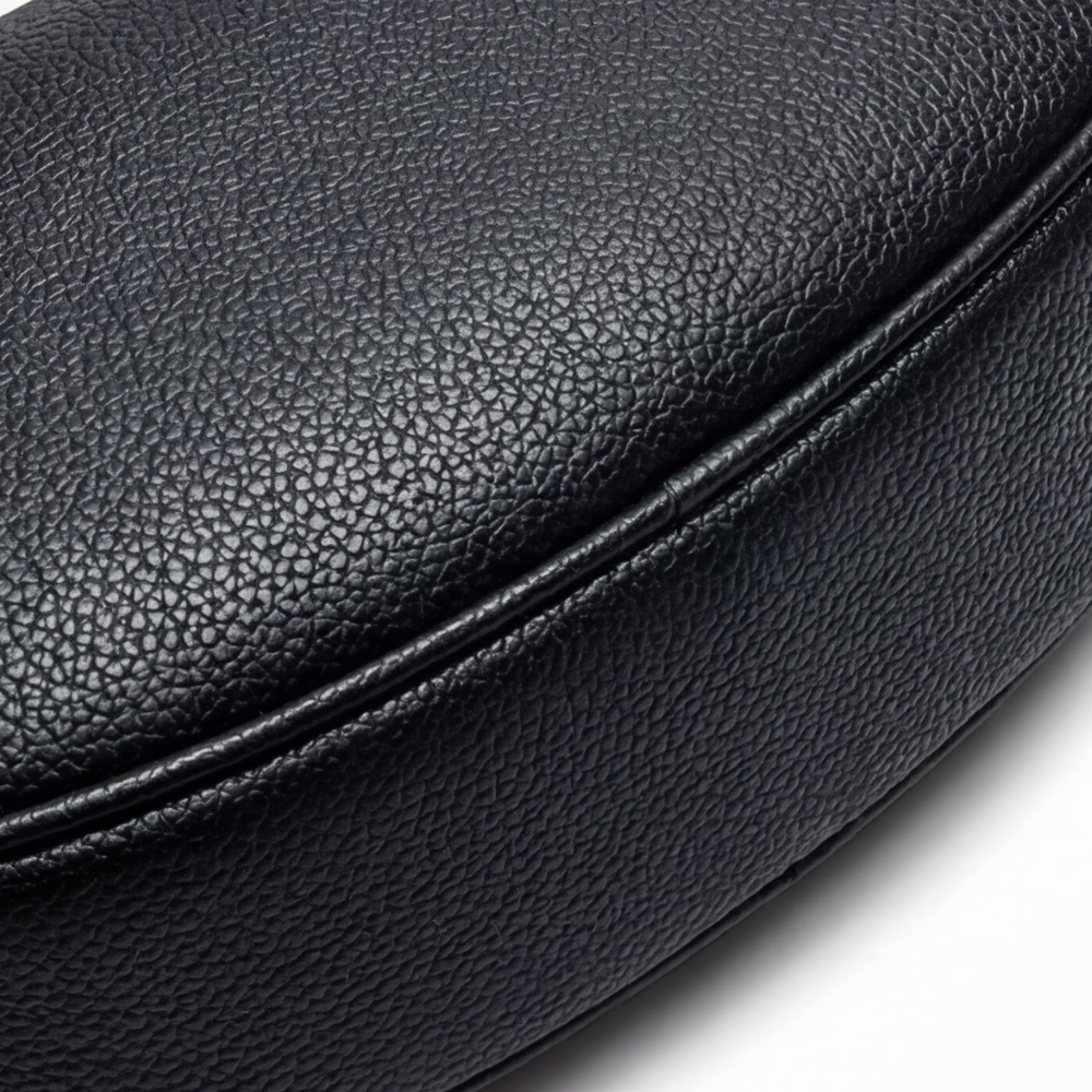Shoulder Bag Crescent Shape 3-Way Strap Faux Leather