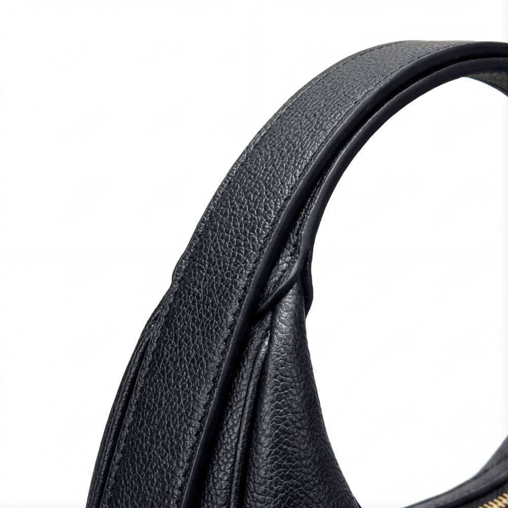 Shoulder Bag Crescent Shape 3-Way Strap Faux Leather