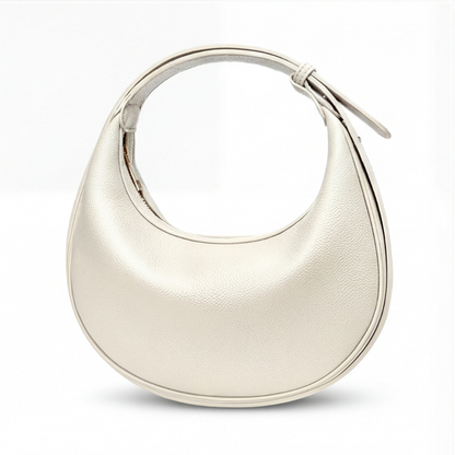 Shoulder Bag Crescent Shape 3-Way Strap Faux Leather
