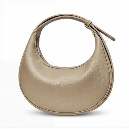 Shoulder Bag Crescent Shape 3-Way Strap Faux Leather