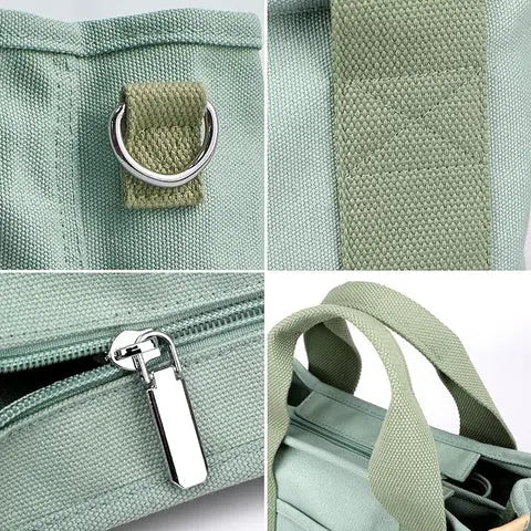 Shoulder Bag Multiple Inner Pockets Wide Soft Straps Machine Washable