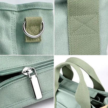 Shoulder Bag Multiple Inner Pockets Wide Soft Straps Machine Washable