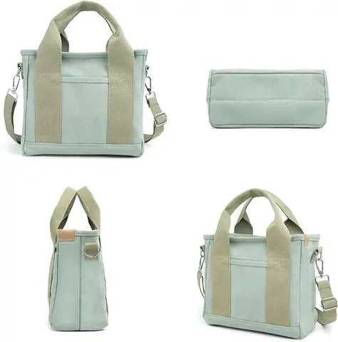 Shoulder Bag Multiple Inner Pockets Wide Soft Straps Machine Washable