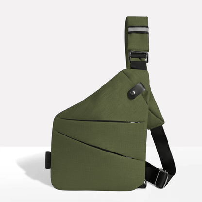 Shoulder Bag RFID Blocking & Cut-Resistant Strap