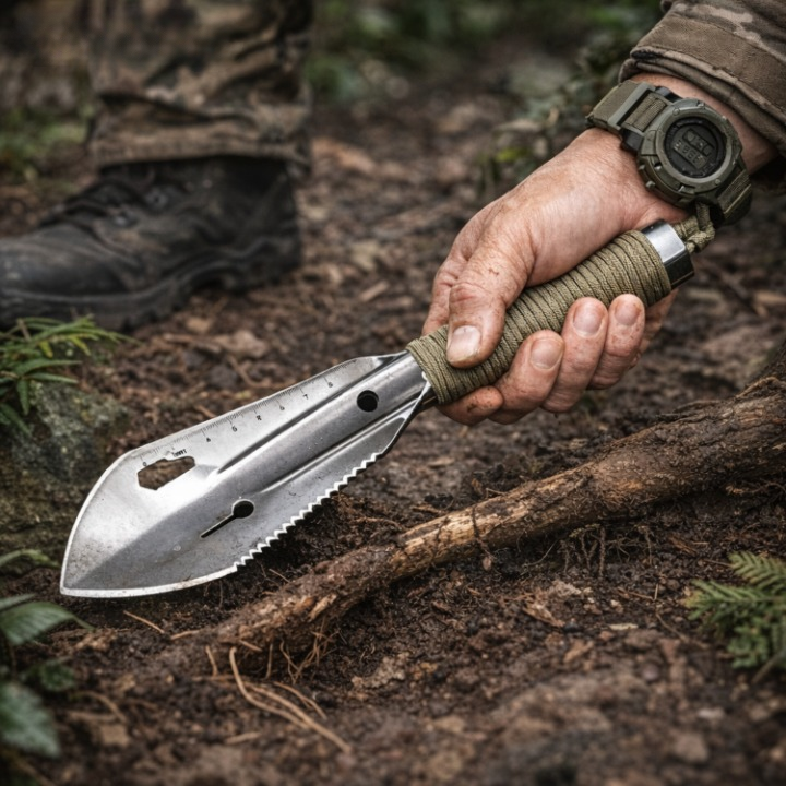 Shovel Multifunction Hardened Steel & Non-Slip Handle