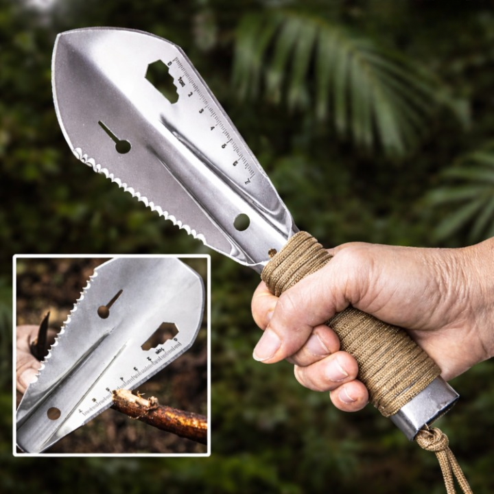 Shovel Multifunction Hardened Steel & Non-Slip Handle