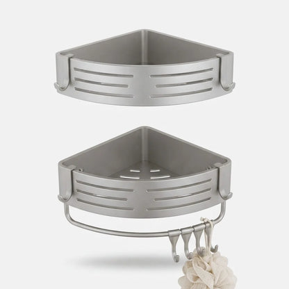 Shower Corner Shelves Aluminum No-Drill Adjustable