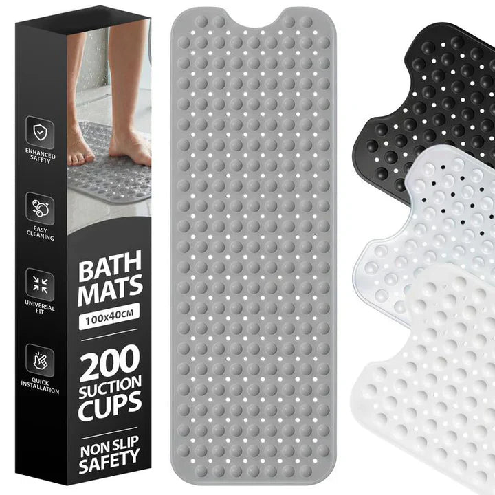 Shower Mat Full Coverage Suction Cups & Drain Holes