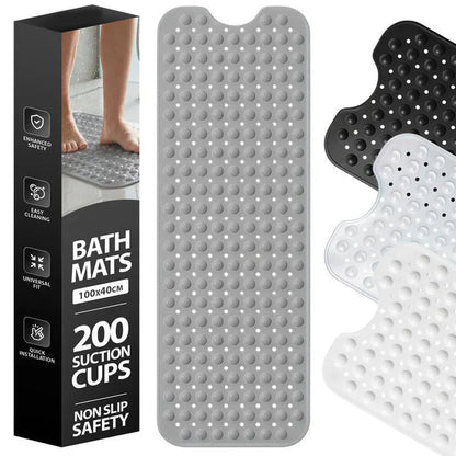 Shower Mat Full Coverage Suction Cups & Drain Holes