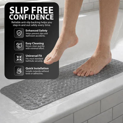 Shower Mat Full Coverage Suction Cups & Drain Holes