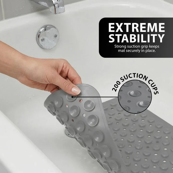 Shower Mat Full Coverage Suction Cups & Drain Holes