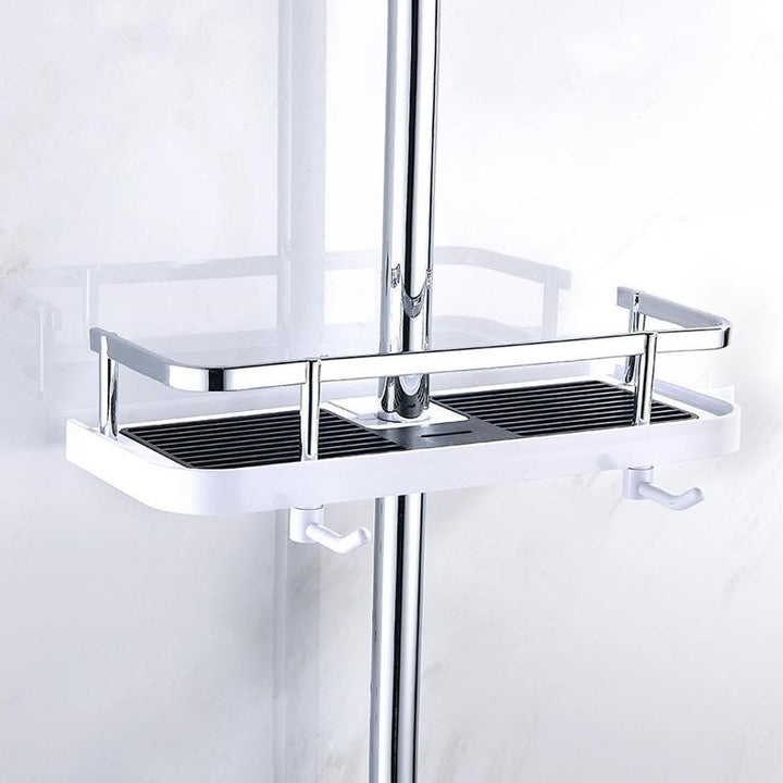 Shower Shelf Clamp-On No-Drill Non-Slip & Rust-Resistant