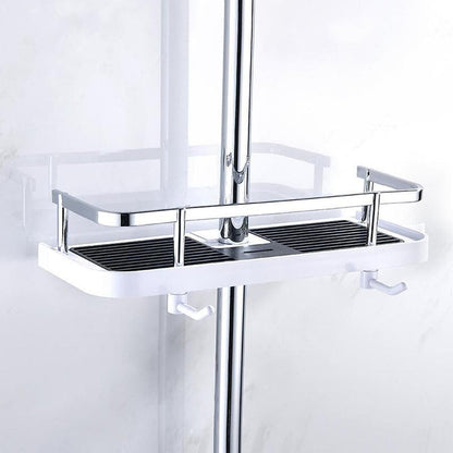 Shower Shelf Clamp-On No-Drill Non-Slip & Rust-Resistant