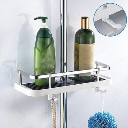 Shower Shelf Clamp-On No-Drill Non-Slip & Rust-Resistant