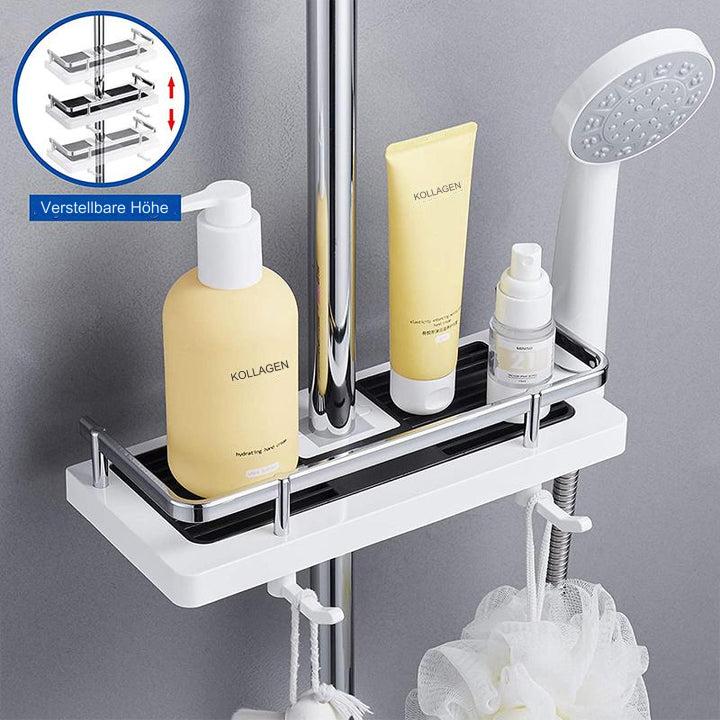 Shower Shelf Clamp-On No-Drill Non-Slip & Rust-Resistant