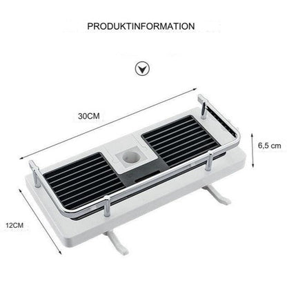 Shower Shelf Clamp-On No-Drill Non-Slip & Rust-Resistant