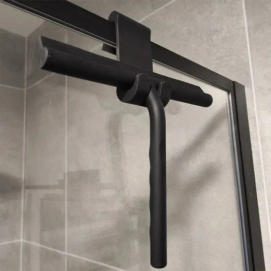 Shower Squeegee Streak-Free Rubber Blade & Stainless Steel Handle