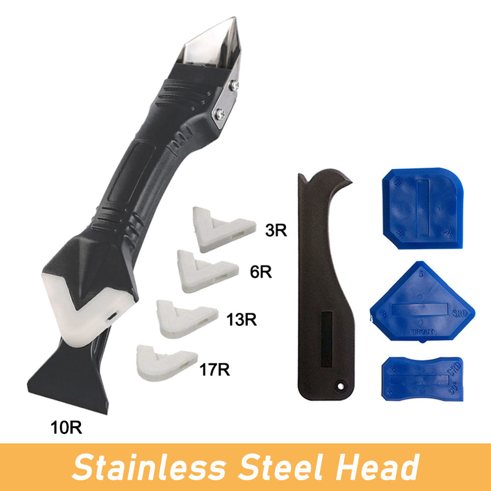 Silicone Joint Tool 3-in-1 V-Blade & 6 Profiles