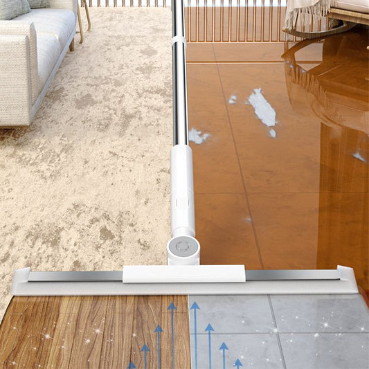 Silicone Mop 3-In-1 Pivoting Head Telescoping Stainless Steel Handle