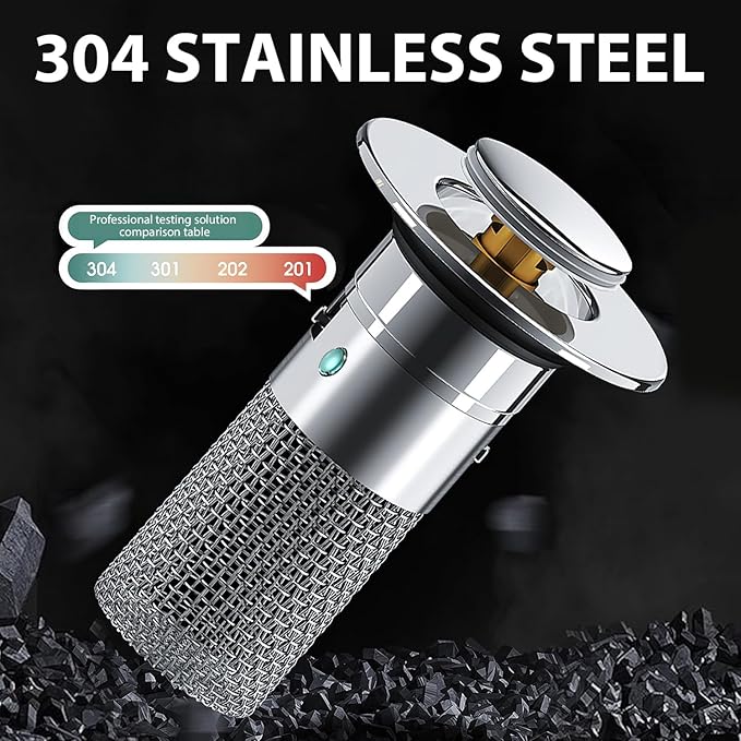 Sink Drain Filter Stainless Steel Pop-Up Stopper & Anti-Clog Basket