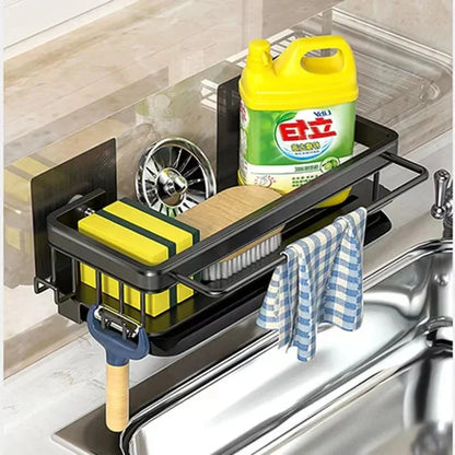 Sink Rack Aluminum Self-Draining Tool-Free Clamp