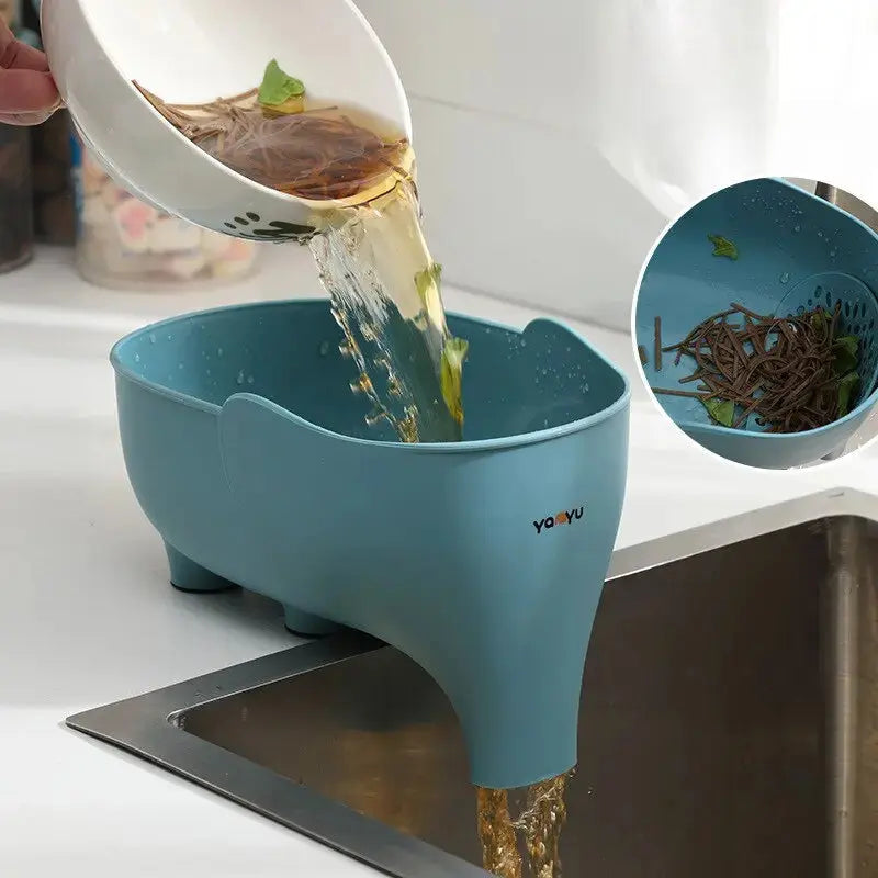 Sink Strainer Elephant Trunk Handle Dishwasher Safe