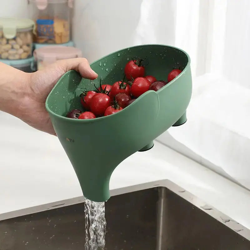 Sink Strainer Elephant Trunk Handle Dishwasher Safe
