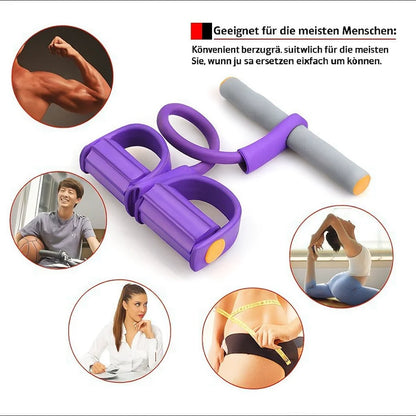 Sit-Up Trainer Non-Slip Pedals & Foam Handles Reinforced Tubes
