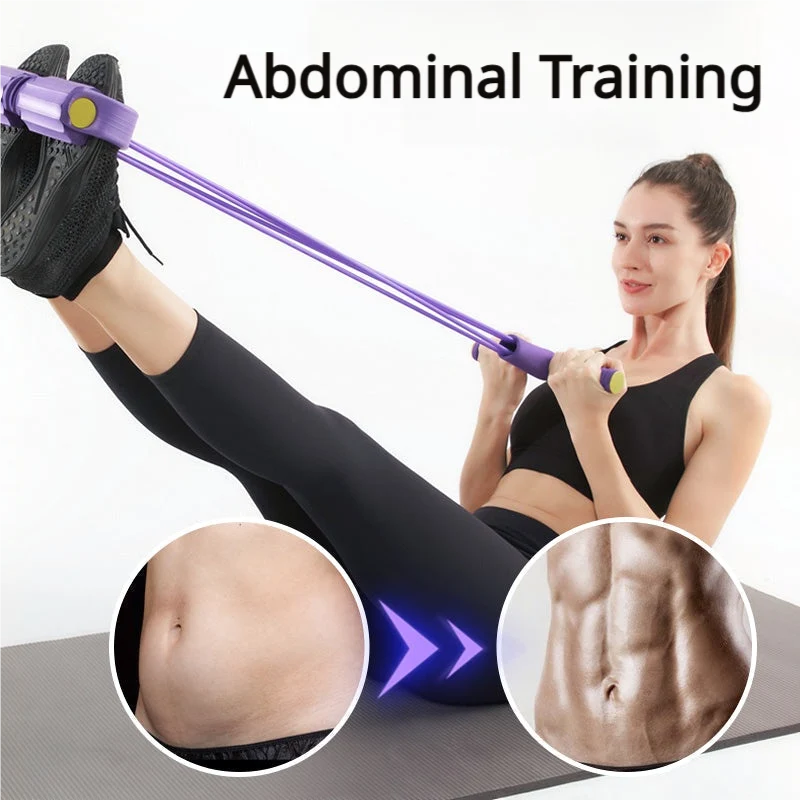 Sit-Up Trainer Non-Slip Pedals & Foam Handles Reinforced Tubes