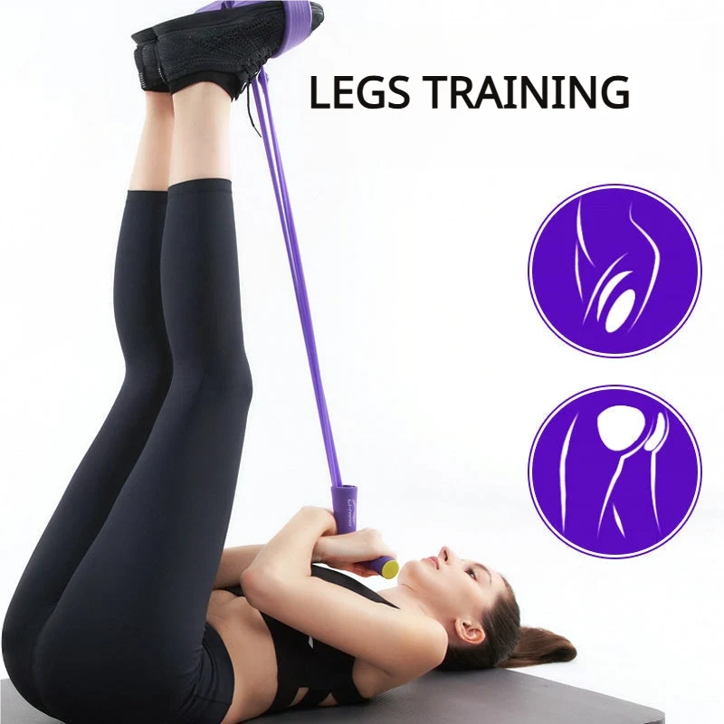 Sit-Up Trainer Non-Slip Pedals & Foam Handles Reinforced Tubes
