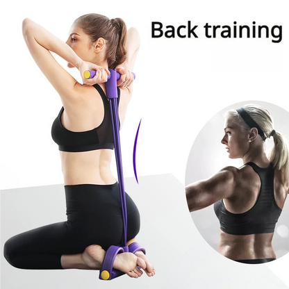 Sit-Up Trainer Non-Slip Pedals & Foam Handles Reinforced Tubes