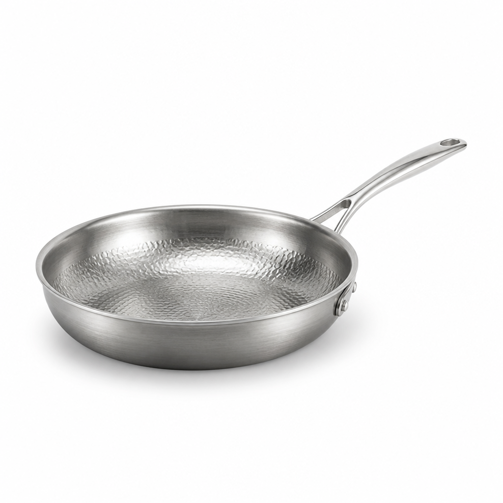 Skillet Hammered Bare Metal Induction & Oven-Safe