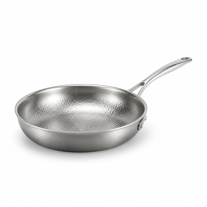Skillet Hammered Bare Metal Induction & Oven-Safe