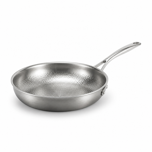 Skillet Hammered Bare Metal Induction & Oven-Safe