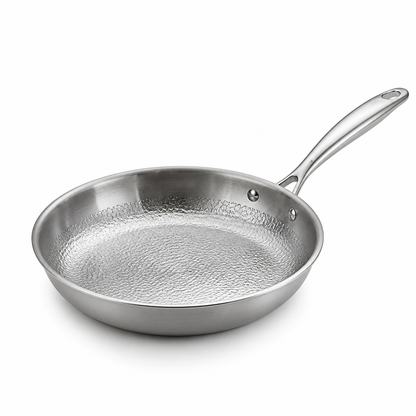 Skillet Hammered Bare Metal Induction & Oven-Safe