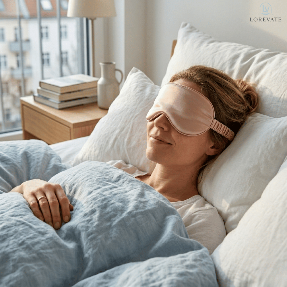Sleep Mask Silk Light-Blocking & Pressure-Free Fit