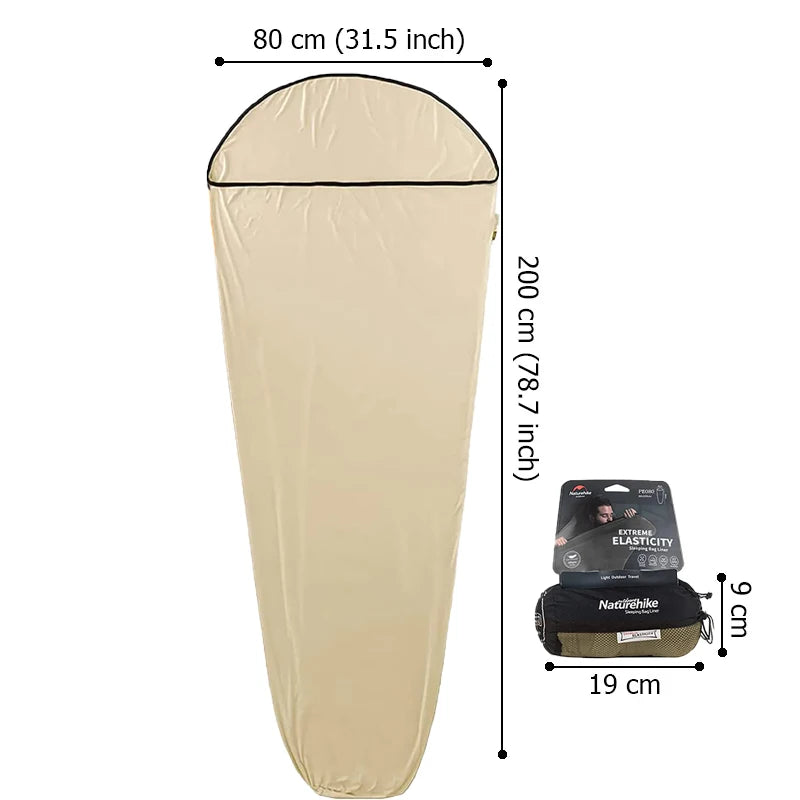 Sleeping Bag Liner Ultralight Elastic Polyester Quick-Drying