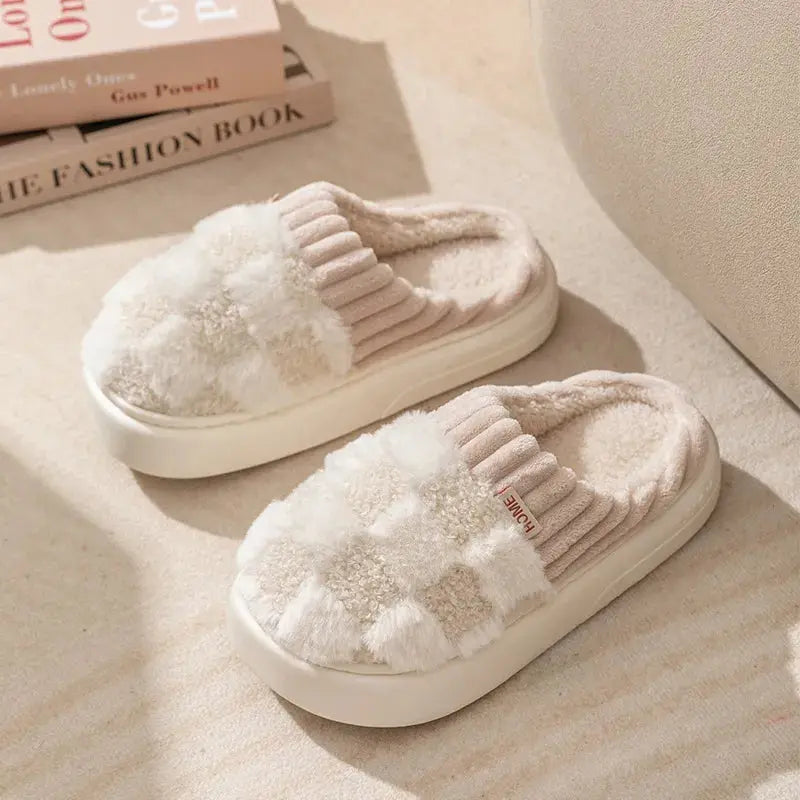Slippers Plush Lining & Non-Slip Padded Sole
