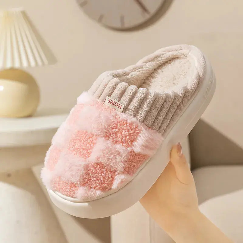 Slippers Plush Lining & Non-Slip Padded Sole