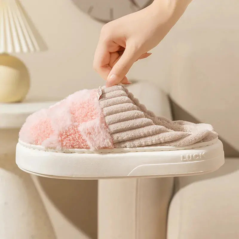 Slippers Plush Lining & Non-Slip Padded Sole