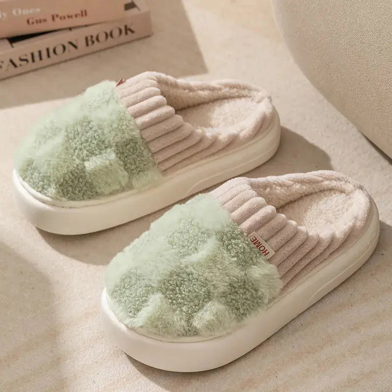 Slippers Plush Lining & Non-Slip Padded Sole