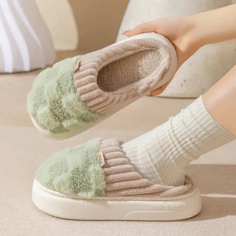 Slippers Plush Lining & Non-Slip Padded Sole