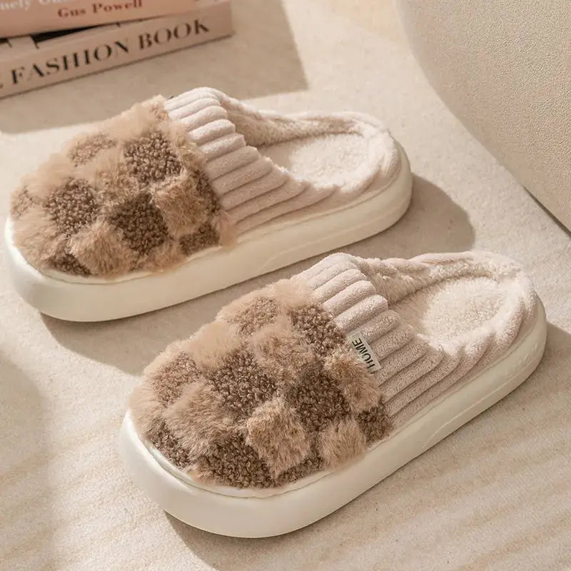 Slippers Plush Lining & Non-Slip Padded Sole