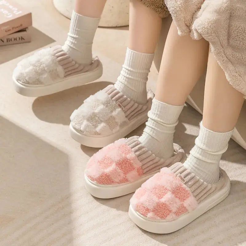 Slippers Plush Lining & Non-Slip Padded Sole