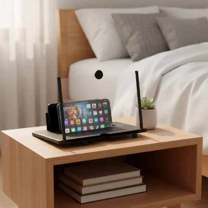 Smartphone Screen Magnifier Optical Fresnel Lens Foldable Stand