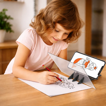 Smartphone Tracing Board 45-Degree Acrylic Holder & Stable Feet