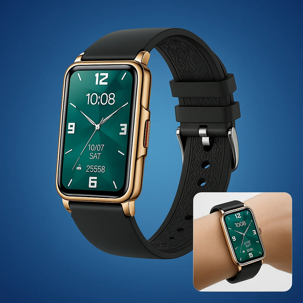 Smartwatch Continuous Health Tracking Long Battery Life Interchangeable Straps