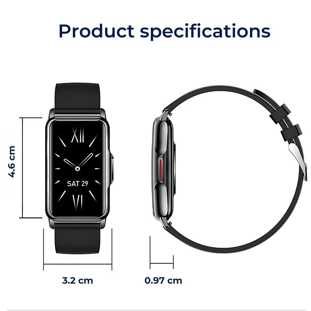 Smartwatch Continuous Health Tracking Long Battery Life Interchangeable Straps