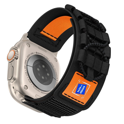 Smartwatch Strap Military-Grade Nylon Stainless Steel Connectors Adjustable Fit